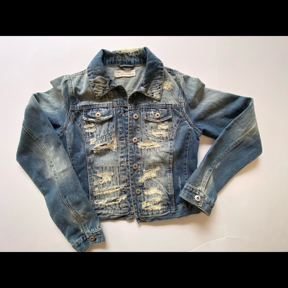 Vintage Havana Distressed Jean Jacket
